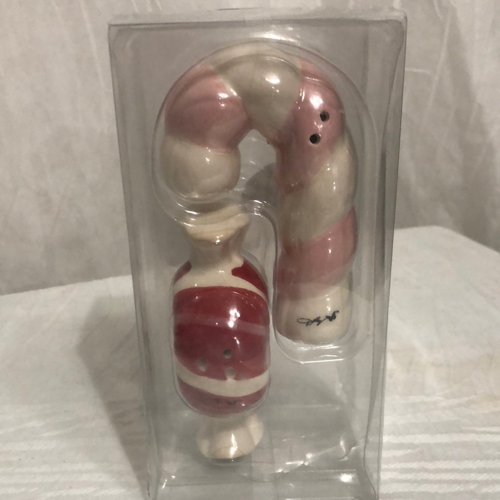 Dolly Parton Ceramic Candy Cane Salt & Pepper Shakers